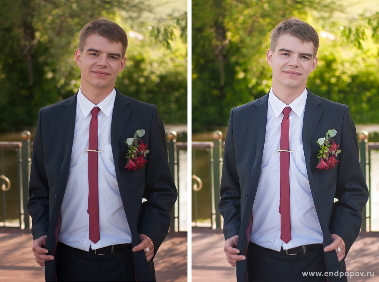 Цветокоррекция и ретушь молодого человека Цветокоррекция и ретушь молодого человека