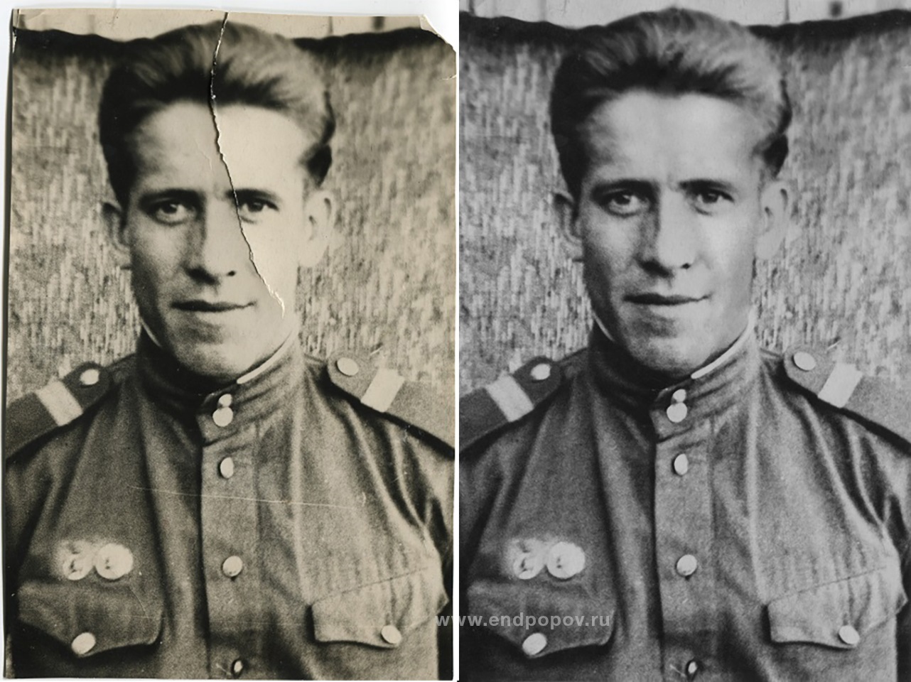 Ретушь и тональная коррекция после неправильного сканирования Ретушь и тональная коррекция после неправильного сканирования