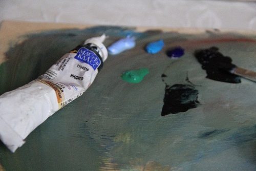 Роспись стеклянной вазы мастер класс. Маслянная краска