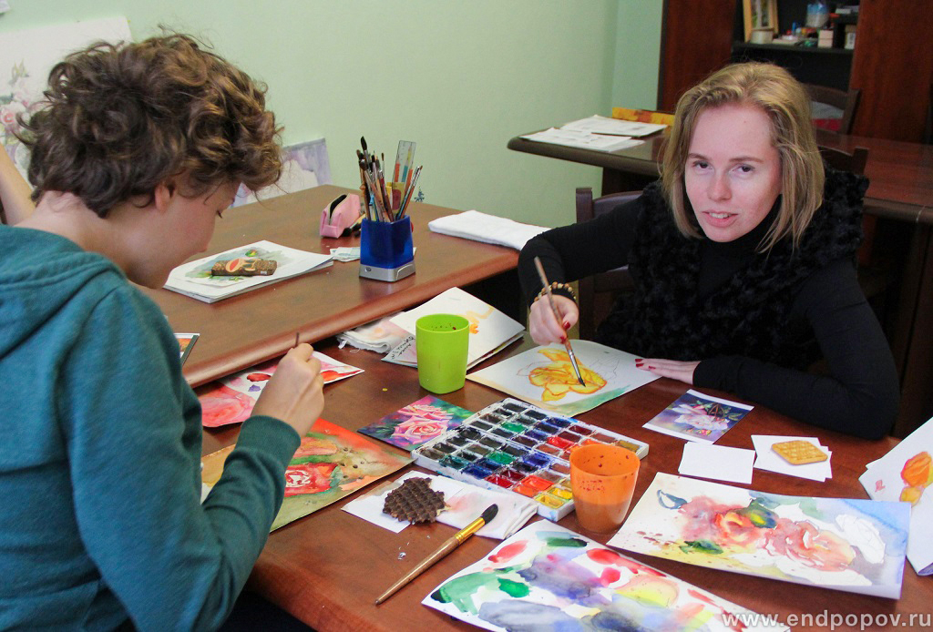 Фотоотчет Мастер-класс Акварельная роза 6