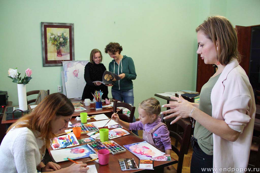 Фотоотчет Мастер-класс Акварельная роза Ендальцева Светлана 5